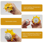 Qpets Bird Chew Toy for Small and Medium Parrots with Swiveling Design and Colorful Beads