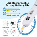 Qpets Dog Grooming Kit for Home Trimming with 3mm and 9mm Combs featuring Low Noise Motor | USB Rechargeable