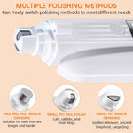 Qpets Electric Pet Nail Grinder with Dual LED Lights & Quiet ≤35dB Motor | USB Rechargeable Clipper for Dogs and Cats