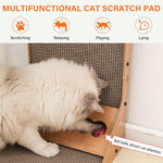 Cat Scratcher with Bell Toy 26.8 Inch Stand-up Cat Scratcher Premium Cardboard Scratcher for Cat Cardboard Scratcher Cat Toy
