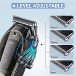 Qpets® Electric Dog Hair Trimmer Kit Cordless USB Dogs Hair Trimmer Pet Hair Trimmer Kit with Hair Scissors, Nail Cutter, Nail File, Steel Comb, Dog Grooming Kit with Accessories