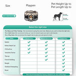 Qpets® Foldable Pet Playpen Breathable Indoor Pet Fence Pet Enclosure with Mesh Window for Cat Dog Movable Pet Delivery Room Detachable Zipper Mesh Shade Cover (114*114*58CM)