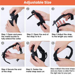 Qpets Dog Collar for Training with Quick Release Metal Buckle and Strap Handle | 19.6–23.2 in Adjustable Nylon XL