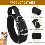 Qpets Dog Collar for 30–50kg Dogs with Control Handle and D Ring | Reflective Nylon Training Design