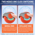 Qpets® Smart Cat Toy Ball, Electric Self Roller Ball Cat Toywith Rat Tail, Fun Cat Speedy Ball Toy with 2 Modes Cordless Chasing Ball Toy Food Grade Silicone Cat Toy Teasing Ball - USB Rechargeable