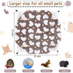 Winter Hammock Bed for Small Animals, Hibernation Plush Hammock Bed Hanging Squirrel House Hidden Small Pets Sleeping Bag for Guinea Pig, Ferrets, Hamsters, Hedgehogs, Chinchillas (L)