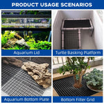 Qpets Fish Tank Divider Kit for Aquariums with Mesh Screen and Suction Cups 12PCS 30x30cm