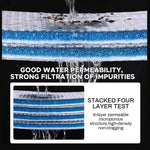 Qpets Aquarium Filtration Pads 50cm x 11cm with Honeycomb Surface and Reusable Polyester | 4-Pack for Clear Fish Tank Water