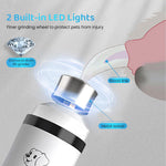 Qpets Electric Dog Nail Grinder with 3 Speed Modes and Dual LED Lights for Cats and Dogs