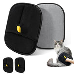 Qpets Pet Hair Removal Gloves for Furniture and Carpets with 23.5x18cm Fit | Gentle Massage for Dogs and Cats