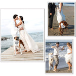 Qpets Dog Bandana Scarf for Wedding and Engagement Photos featuring 70×35×35 cm Fabric | Cat Friendly