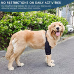 Qpets Dog Leg Brace for Injury and Post Surgery Care featuring Quick Release Belt and Breathable Padded Protection (3XL)