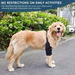 Qpets Dog Leg Brace for Injury Recovery with Quick Release Stretchy Belt and Breathable Pads | 27.5–42.5kg 2XL