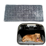 Qpets® Ultimate Dog Car Seat Cover, Non-Slip Pet Bench Protector with Plush Warm Padding for SUV, Van & Sedan, Waterproof & Scratch-Resistant Travel Mat (60x137cm)
