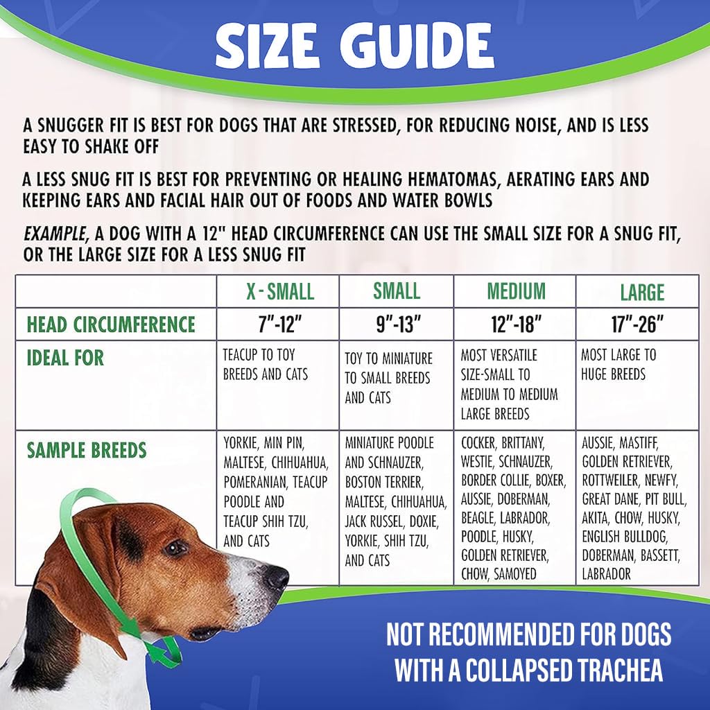 Qpets Dog Headgear for Cold Weather and Ear Protection with Soft Dacron Fabric | 30–51cm Fit