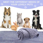 Qpets Pet Blanket for Dogs and Cats with Plush Fabric and 39.3x62.9 in Size | Machine Washable