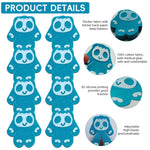 Qpets Dog Paw Protector Pads for Walking with Silicone Nubs 8Pack 63x58mm | Self Adhesive