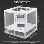 Qpets Fish Breeding Box for Betta with Suction Cups Divider 16x14x15cm Nylon Mesh | 2 pcs