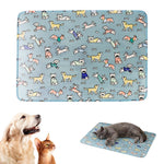 Qpets® Self-Cooling Pad for Dogs & Cats,Pressure Activated,No Water Needed Large Waterproof Mat for Heat Stroke Prevention Stay Cool Indoor & Outdoor (60 * 45cm)