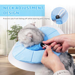 Cat Cone PVC Cat Recovery Cone with Soft Pillow, After Surgery for Anti-Licking Cat Cone, Surgery Recovery Cone for Small Pet (M, 20-34cm)