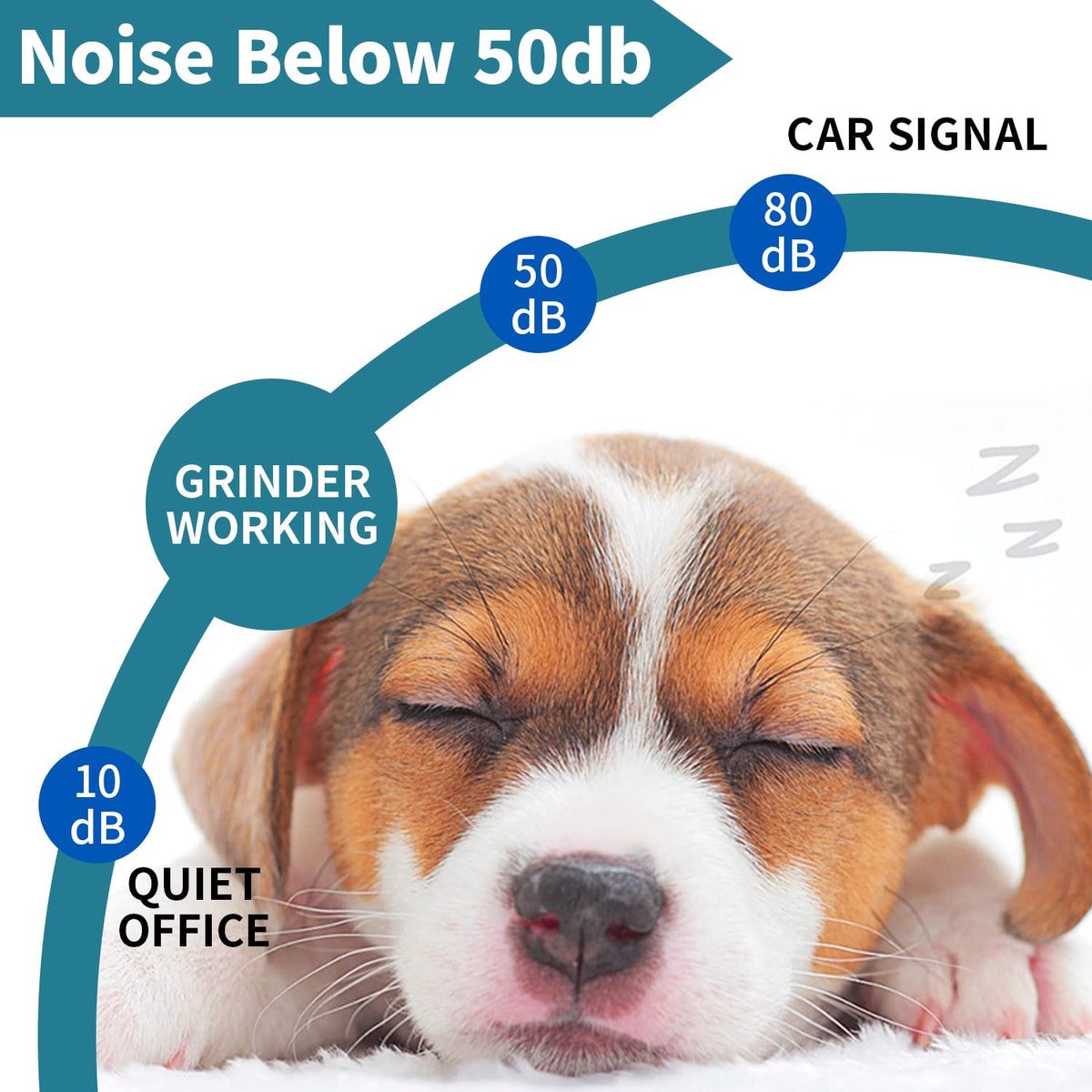 Qpets Electric Dog Nail Grinder with Dual LED Lights and 2 Speed Modes | 6–8h Cordless Use