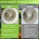 Qpets Floating Betta Fish Rest Dome with 3.9 in Hammered Cutout Design | Safe Tank Shelter