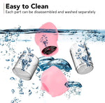 Dog Water Bottles Portable Leak Proof Dog Water Dispenser with Drinking and Feeding Function Lightweight Pet Water Dispenser for Walking and Travel for Dog, Cat 300ml(Pink)