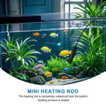 Qpets Aquarium Heater for 1–3 Gallon Tanks with Auto Temperature Control | 10W USB Submersible Design