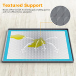Qpets Pet Pee Pad for Puppy Training with Non Slip Waterproof Design 60x60cm Silicone Mat | Reusable and Easy to Clean