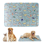 Qpets® Self-Cooling Pad for Dogs & Cats,Pressure Activated,No Water Needed Large Waterproof Mat for Heat Stroke Prevention Stay Cool Indoor & Outdoor (120 * 85cm)