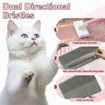 Qpets Pet Hair Remover for Furniture and Clothing with 12.5cm Plush Brush Head | Non Abrasive Slide Action Cleaner