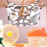 Qpets Winter Hammock Bed for Small Animals with Plush Warm Material | 2PCS Multicolor Set