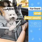 Seat Cover for Car Dog, Car Seat Small Pet Car Seat Pet Booster Seat in Car with Waterproof Pad Portable Travel Dog Car Seat Basket for Medium Small Dog