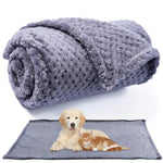 Qpets Pet Blanket for Dogs and Cats with Plush Fabric and 39.3x62.9 in Size | Machine Washable