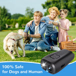 Qpets Ultrasonic Bark Guard for Dogs with 40kHz Safe Sound and USB Rechargeable Design