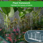 Qpets Clear Acrylic Hydroponic Basket for Fish Tank with Hanging Design 18x6x8cm | Decorative Aquarium Planter for Root Growing & Home Décor