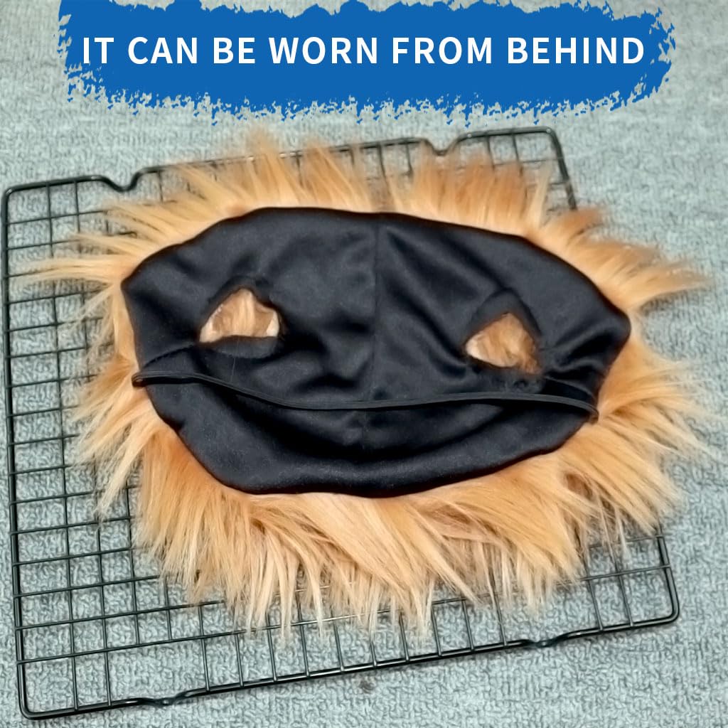 Pet Dog Clothes Hairpiece Costume Set, Funny Dog Clothes Deadly Doll Cosplay Costume for Halloween Party Funny Costume Dog Clothes Party Costume Dog Dress for Large Dogs Male (Size L)