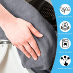 Qpets Dog Bath Towel for Cats and Dogs featuring Cute Paw Print | Ultra Absorbent Microfiber 50x100 cm