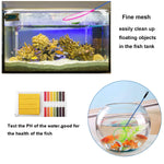 Qpets Aquarium Aquascaping Tools Kit for Plant Care with 12 in Scraper & 10.6 in Tweezers | Stainless Steel Set