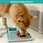 Qpets Lick Pad for Dogs and Cats with Anti Slip Suction Cups and 7.8 in Food Grade Silicone | 4 Textured Patterns for Feeding Bathing and Grooming