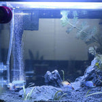 Qpets Air Stone for Aquarium with 8.5cm Alumina Disk and Dual Suction Cup | Adjustable Air Flow Valve