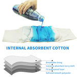 Qpets Dog Diapers for Incontinence and Training featuring Elastic Waist 16–20 in | Washable Reusable Cotton 2pcs