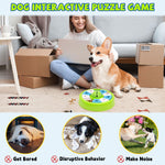 Qpets Slow Feeder Dog Bowl with 10 Grids and 360° Rotatable Lid | Rattling Ball Toy for All Breeds