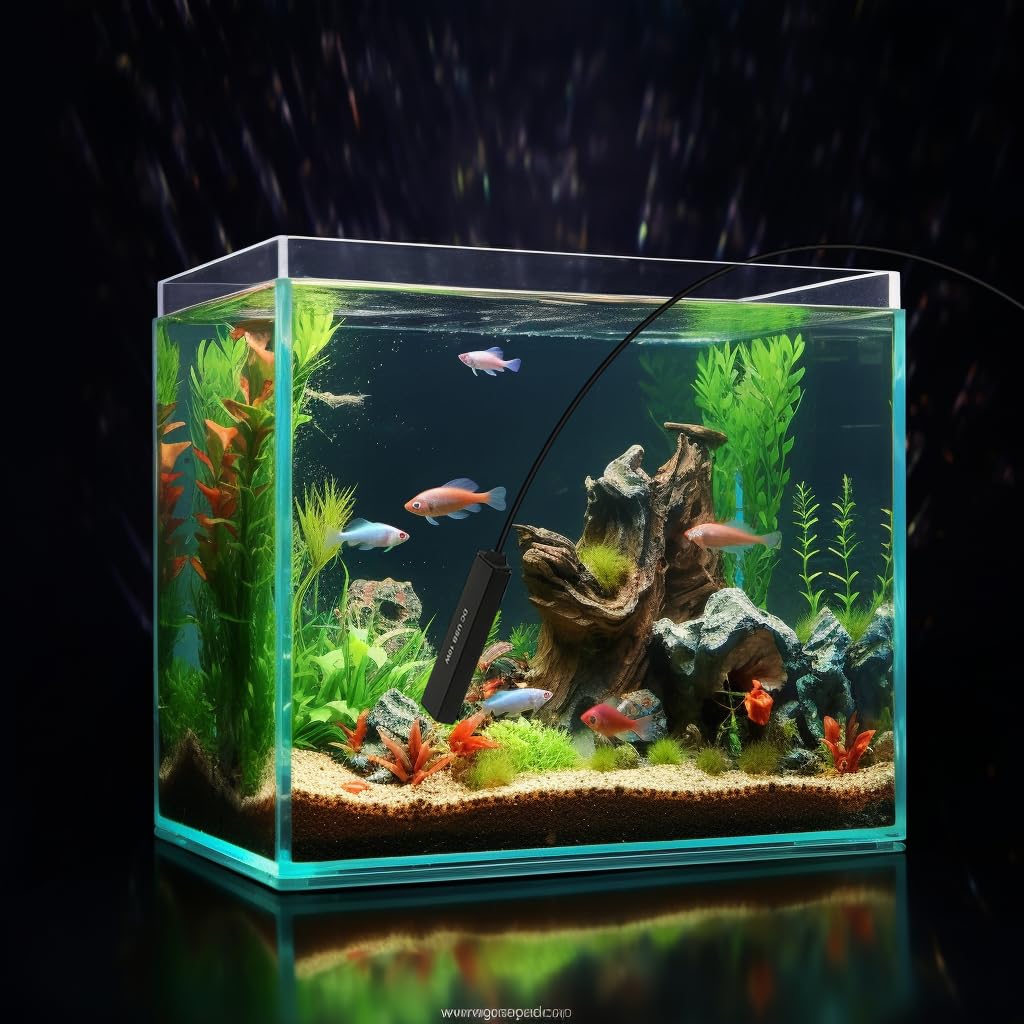 Qpets Aquarium Heater for 1–3 Gallon Tanks with Auto Temperature Control | 10W USB Submersible Design