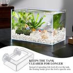 Qpets Floating Fish Feeding Ring for Aquariums with Suction Cup and Clear Acrylic Frame | Reduces Waste