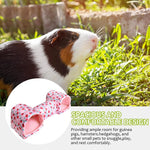 Qpets Hamster House for Play and Rest with Central Tunnel 51x17x19cm Soft Cotton Hideout