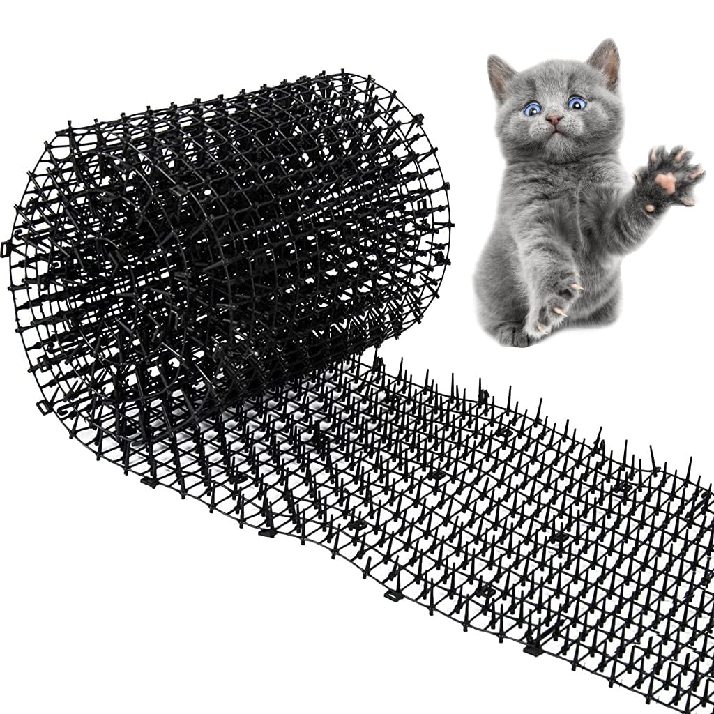 Qpets Cat Repellent Mat for Home and Garden featuring 78 in by 11 in PP spikes | Humane Pet Deterrent