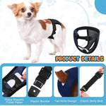 Qpets Pet Diapers for Female Dogs featuring 3 Absorption Cotton Pads and Breathable Mesh Fabric 3PCS