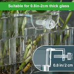 Qpets Clear Acrylic Hydroponic Basket for Fish Tank with Hanging Design 18x6x8cm | Decorative Aquarium Planter for Root Growing & Home Décor