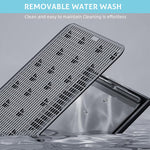 Qpets Cat Litter Tray for Home Use featuring Dual Layer Mesh Grid 42cmx28.5cm Design